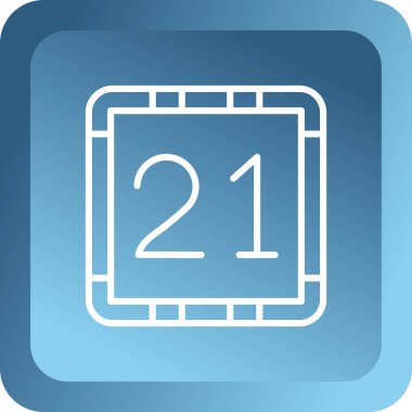 takvim simgesini, basit vektör çizim