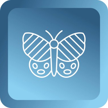 Kelebek ikonu. vektör illüstrasyonu