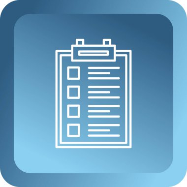 kontrol listesi simgesi basit biçimi