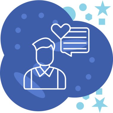 Aşk simgesi vektör illüstrasyonu