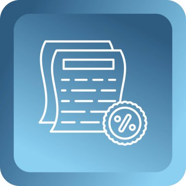 Belge simgesinin vektör illüstrasyonu