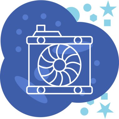 Hayran. Web simgesi basit illüstrasyon