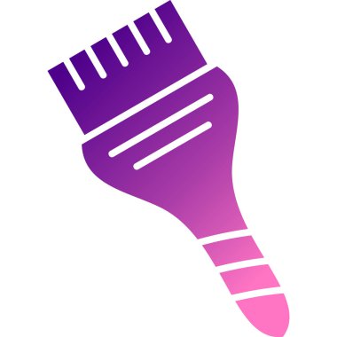 Beyaz arkaplandaki bir tarağın vektör çizimi