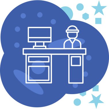 Bilgisayar. Web simgesi basit illüstrasyon