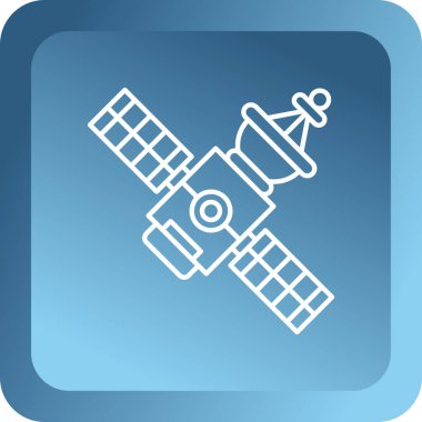 Uydu simgesinin vektör illüstrasyonu