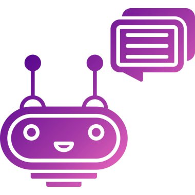 robot ikon vektör illüstrasyonu