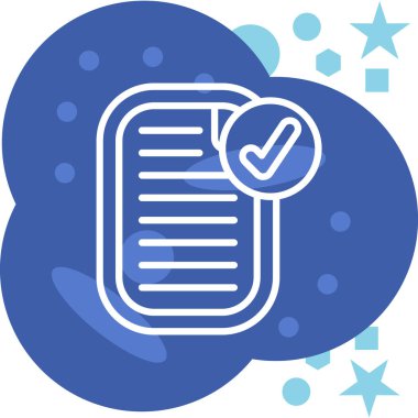 Beyaz arkaplanda izole edilmiş taslak biçimli kontrol listesi simgesi. Sembol vektör illüstrasyonunu kontrol et.