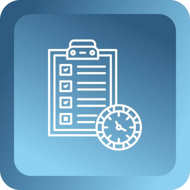 Yapılacaklar listesi web simgesi vektör çizimi