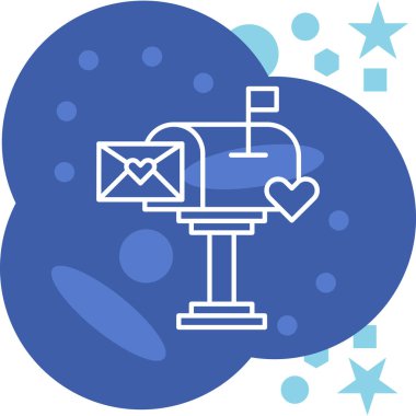 Posta simgesinin vektör illüstrasyonu