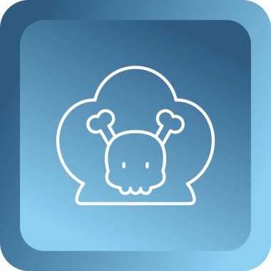 Beyaz arka planda mavi domuz simgesi izole edildi. Hayvan kafası. Beyaz daire düğmesi. vektör.