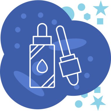 Güzellik ve moda simgelerinin vektör çizimi