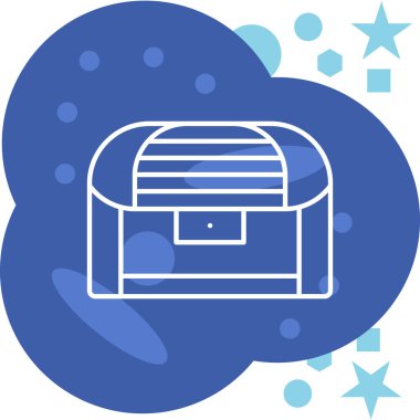 Beyaz arka planda izole edilmiş mavi çizgi kahve tepsisi veya çay ikonu. vektör illüstrasyonu