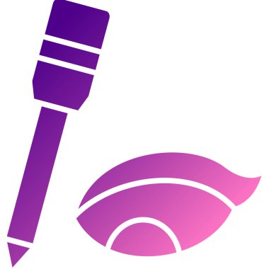 fırça vektör simgesi modern basit tasarım