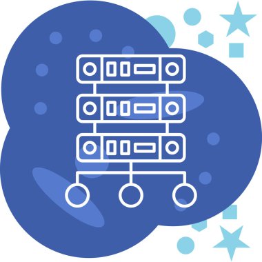 bulut depolama simgesi, vektör illüstrasyonu