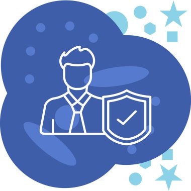 Rozet simge vektör çizim