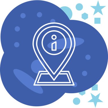 harita konum simgesi, vektör illüstrasyonu