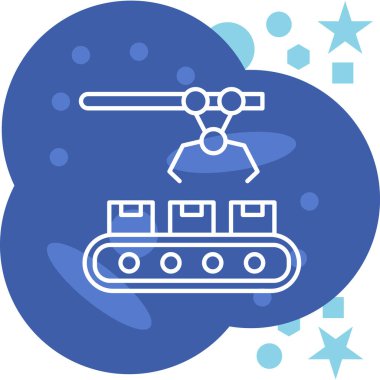 Bir tren simgesinin vektör illüstrasyonu