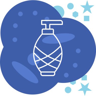 Temizleme şişe simgesinin vektör illüstrasyonu