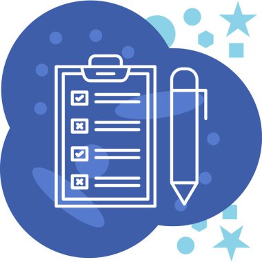 Kalem kullanarak bir panonun vektör illüstrasyonu