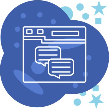 Bulut. Web simgesi basit illüstrasyon