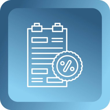 Bir belge simgesinin vektör illüstrasyonu