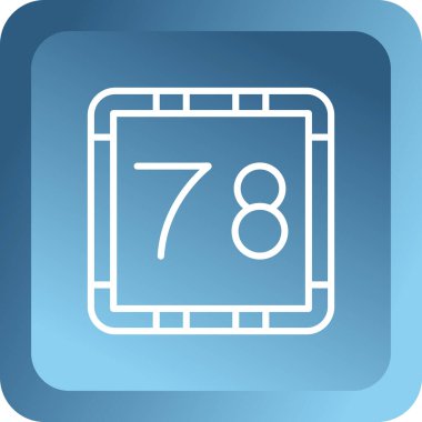 Takvim modern simgesinin vektör illüstrasyonu