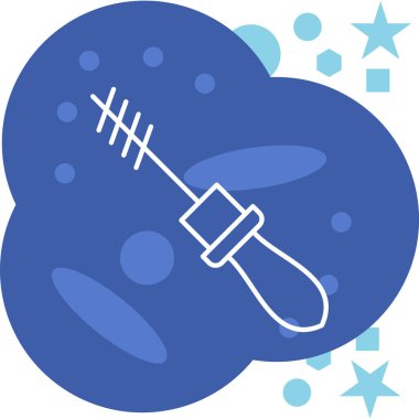 Mavi ve beyaz arkaplanın vektör çizimi