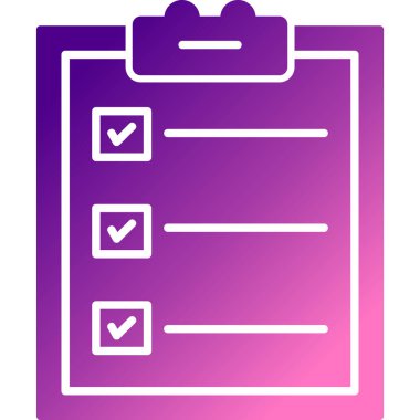 Liste. Web simgesi basit illüstrasyon