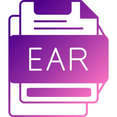 Kulak vektörü modern simgesi.