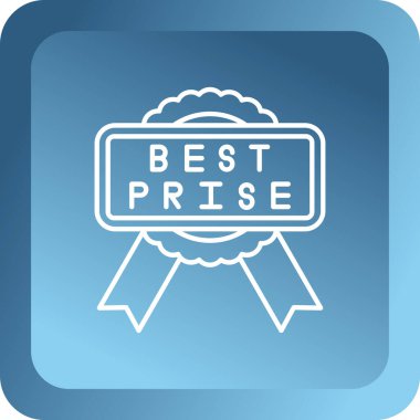 en iyi kurdele modern soyut mavi rosette izole