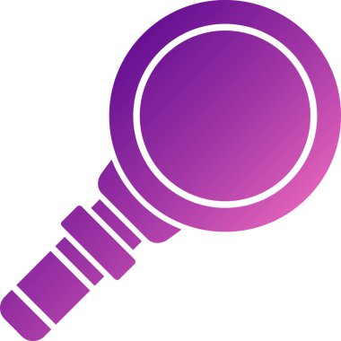 Büyüteç simgesi. Vektör illüstrasyonu