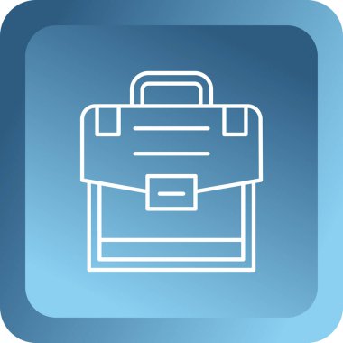 Evrak çantası simgesinin vektör illüstrasyonu