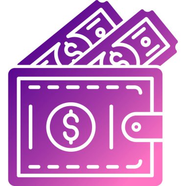 Dolar. Web simgesi basit illüstrasyon