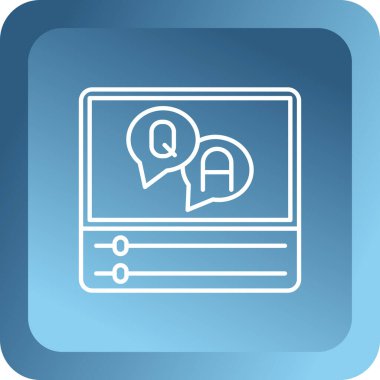 çevrimiçi görüntülü sohbet simgesi beyaz arkaplanda izole edildi. Çevrimiçi toplantı formu. Uzak konferans yönetimi. Renkli taslak konsepti. vektör.