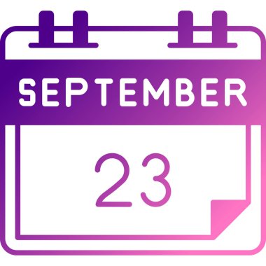 Bir takvim ve Ağustos 23 ile illüstrasyon.