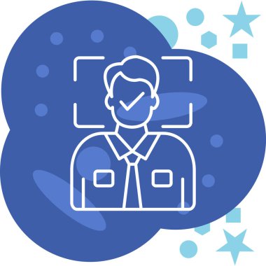 Doktor. Web simgesi basit illüstrasyon