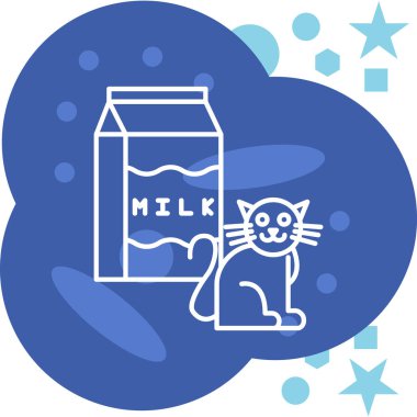 süt, süt ve inek, süt, süt, süt, süt ürünlerinin vektör çizimi. Süt ürünleri, süt ürünleri. süt, süt