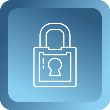 ikon vektör illüstrasyonunu kilitle