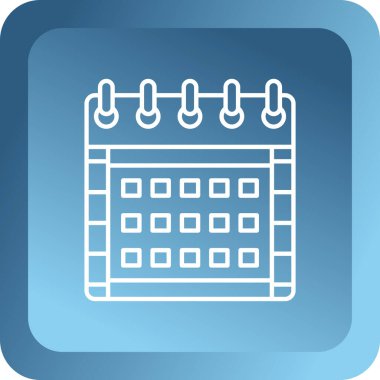 olay takvimi simgesi modada düz stil arkaplanında. takvim simgesi.