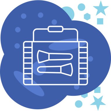 çanta çanta simgesi doldurulmuş taslak biçimi