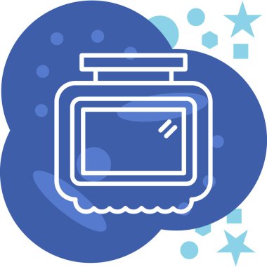 Bir torba suyun vektör illüstrasyonu