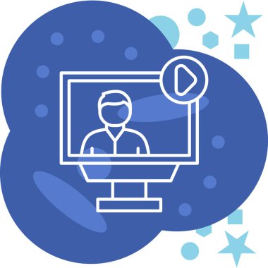 Video konferansı. Basit resimleme