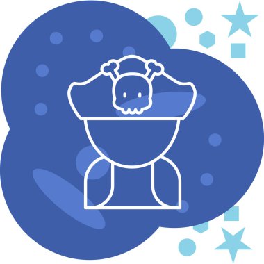 Tek bir simgenin vektör illüstrasyonu