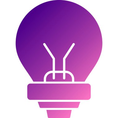 ampul simgesi vektör illüstrasyonu