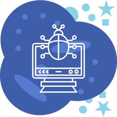 Web simgesi, internetin vektör illüstrasyonu