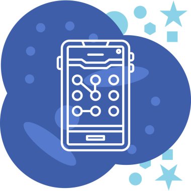 Vektör akıllı telefon simgesi illüstrasyonu