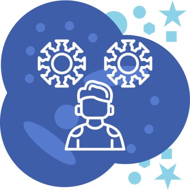 Teçhizat Web simgesi basit illüstrasyon