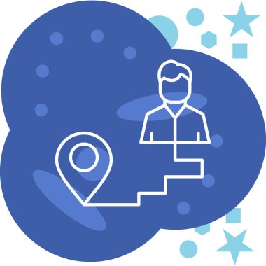 Harita konumu simgesi - taslak biçimi