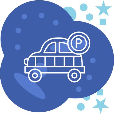 bus simgesi vektör illüstrasyonu