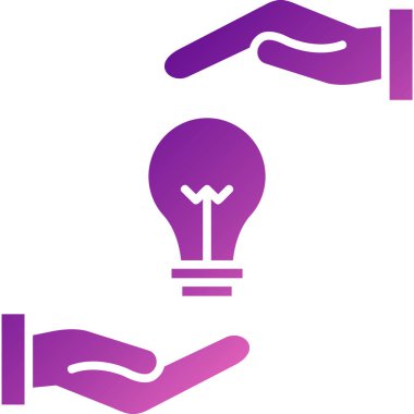 Ampul simgesi. vektör illüstrasyonu